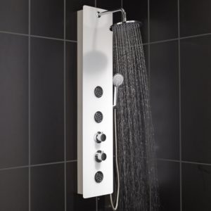 Douche avec colonne d'hydromassage