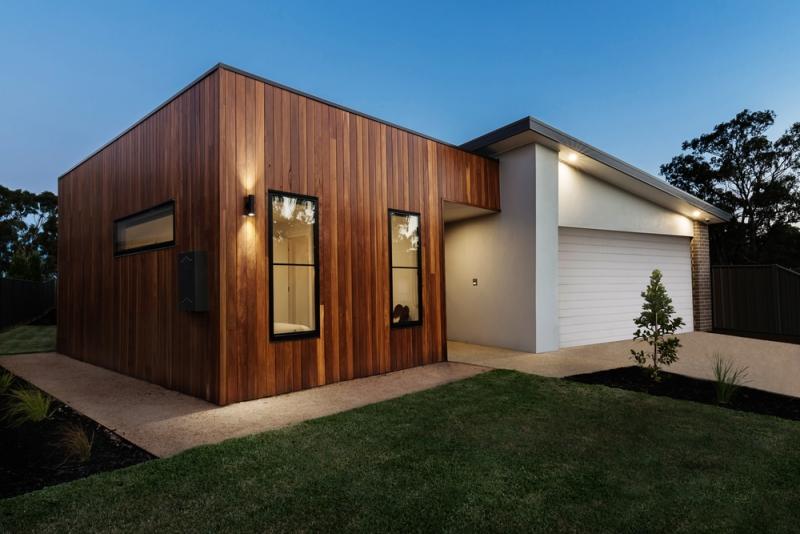 Bardage de façade bois moderne