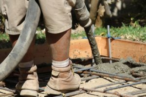 Réalisation d'une chape extérieure en béton