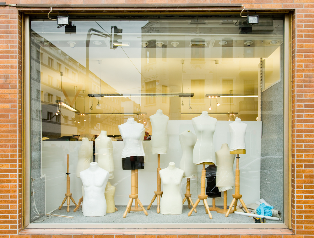 Vitrine devanture de magasin