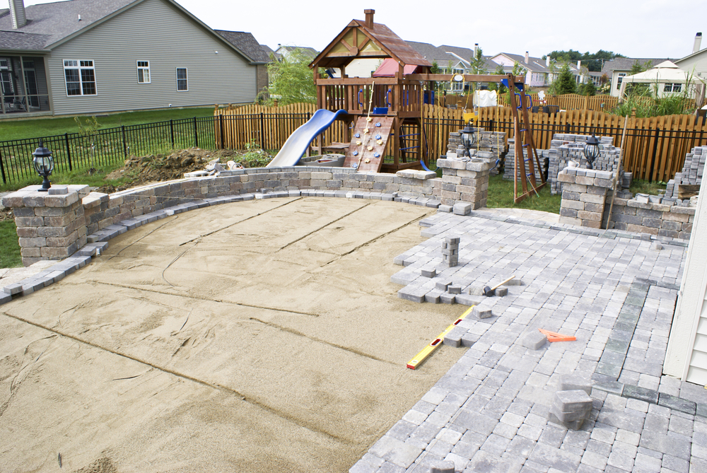 Création d'une terrasse en béton