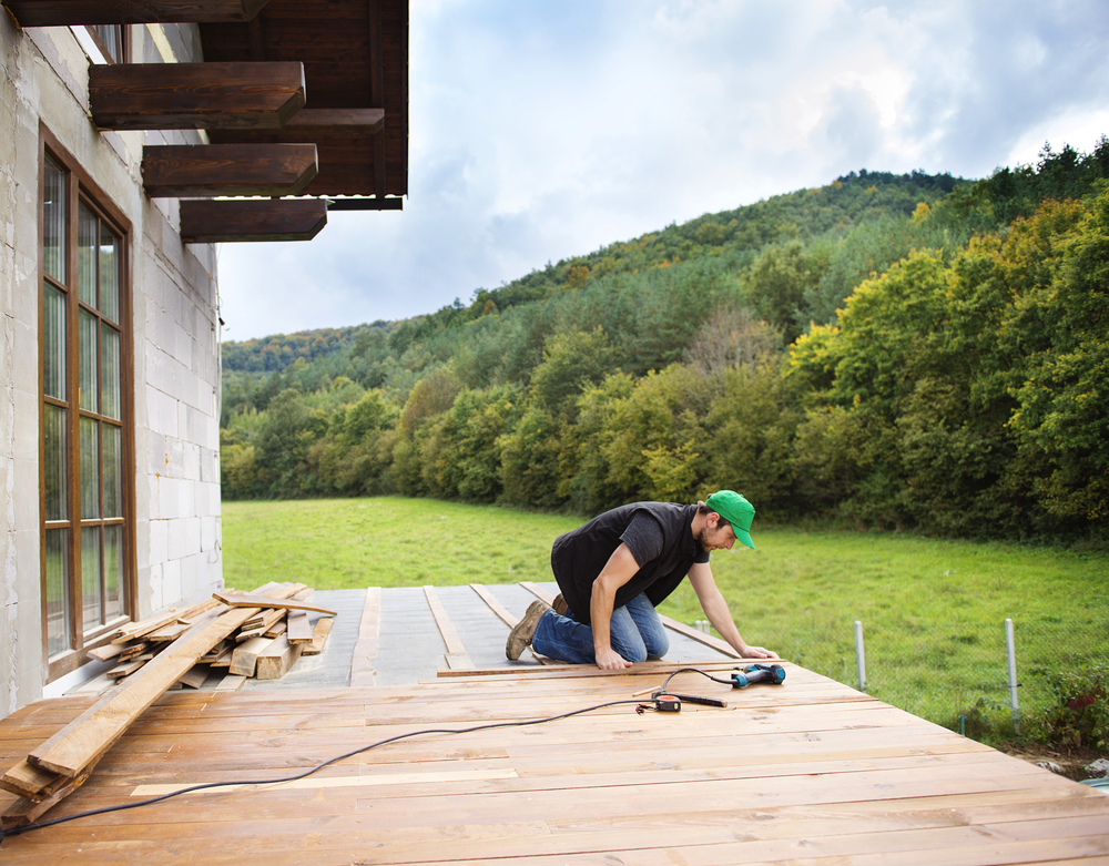 Création d'une terrasse en bois