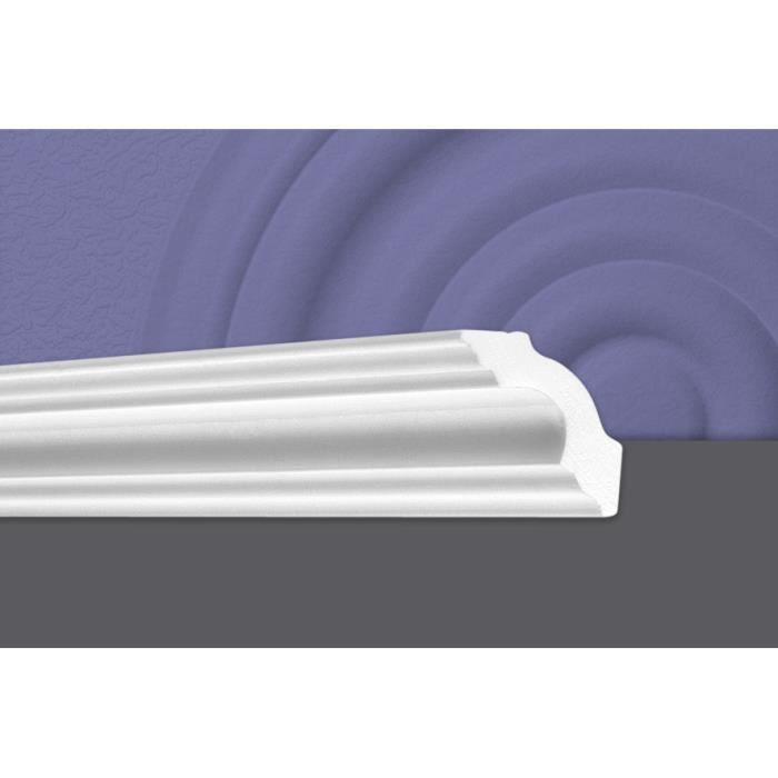 Decosa Moulure A50 (Sonja), 50 x 50 mm, polystyrène, longueur 2 m - LOT de 5 pièces