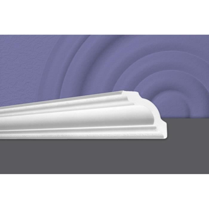 Decosa Moulure A80 (Stephanie), 80 x 80 mm, polystyrène, longueur 1x2 m