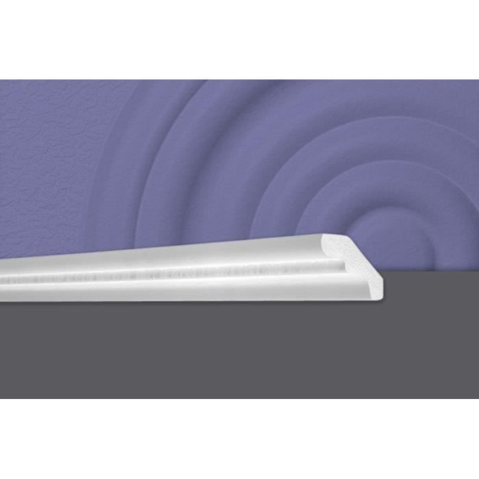 Decosa Moulure D50 (Sivana), 40 x 50 mm, polystyrène, longueur 2 m - LOT de 10 pièces