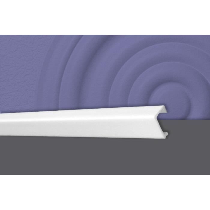 Decosa Moulure d'angle KP25 (pour cacher les câbles), 20 x 25 mm, polystyrène dur, longueur 1x2 m
