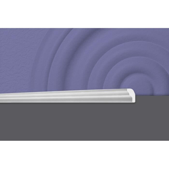 Decosa Moulure E25 (Sabrina), 15 x 25 mm, polystyrène, longueur 2 m - LOT de 5 pièces
