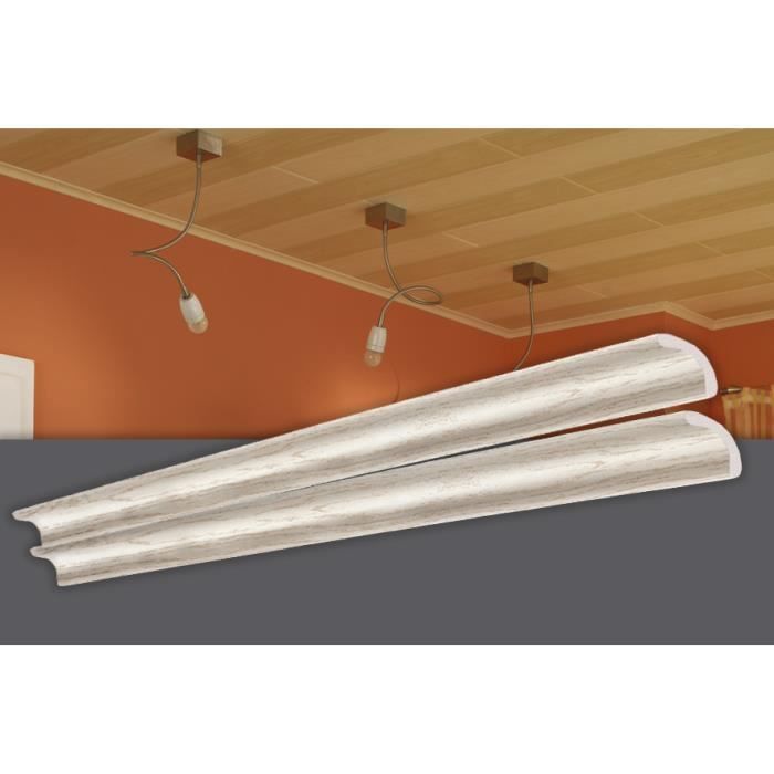 Decosa Moulure, frêne blanc, polystyrène, longueur 1 m - LOT de 30 pièces