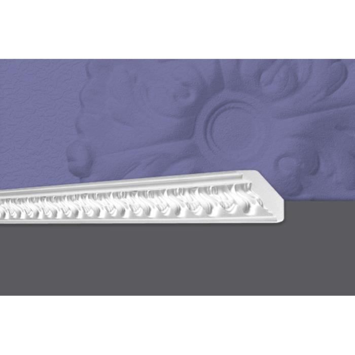 Decosa Moulure G1 (Gabriella), 50 x 50 mm, polystyrène, longueur 2 m - LOT de 5 pièces