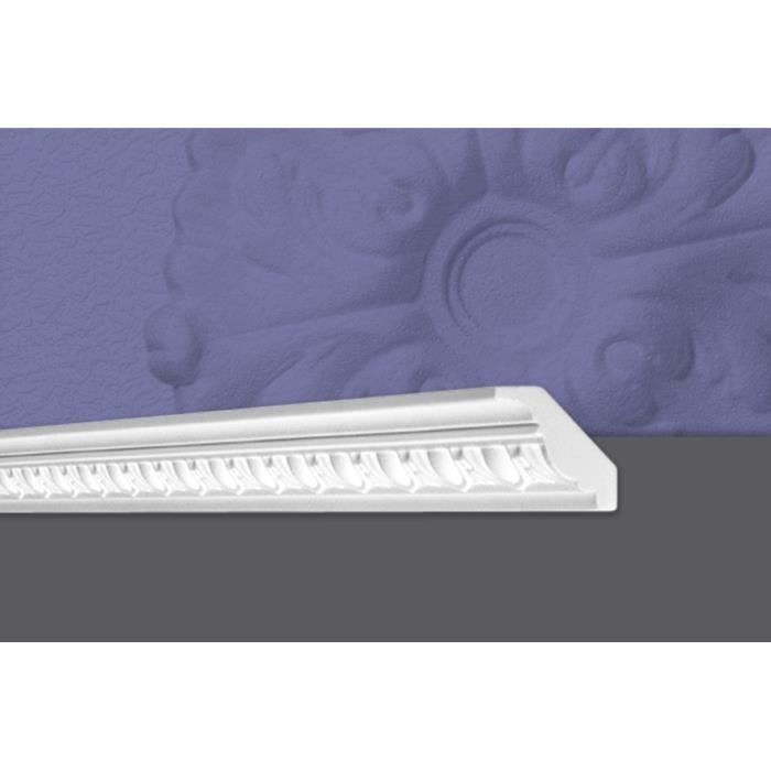 Decosa Moulure G2 (Georgia), 55 x 55 mm, polystyrène, longueur 2 m - LOT de 10 pièces