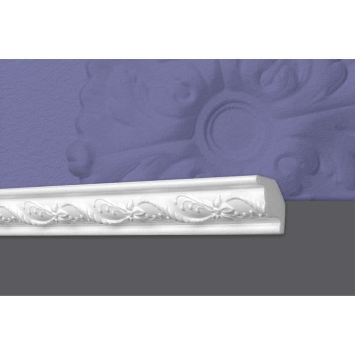 Decosa Moulure G22 (Denise), 31 x 31 mm, polystyrène, longueur 1x2 m