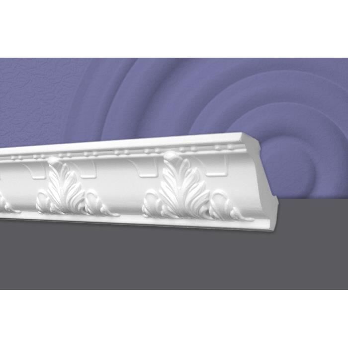 Decosa Moulure G24 (Geraldine), 53 x 53 mm, polystyrène, longueur 1x2 m