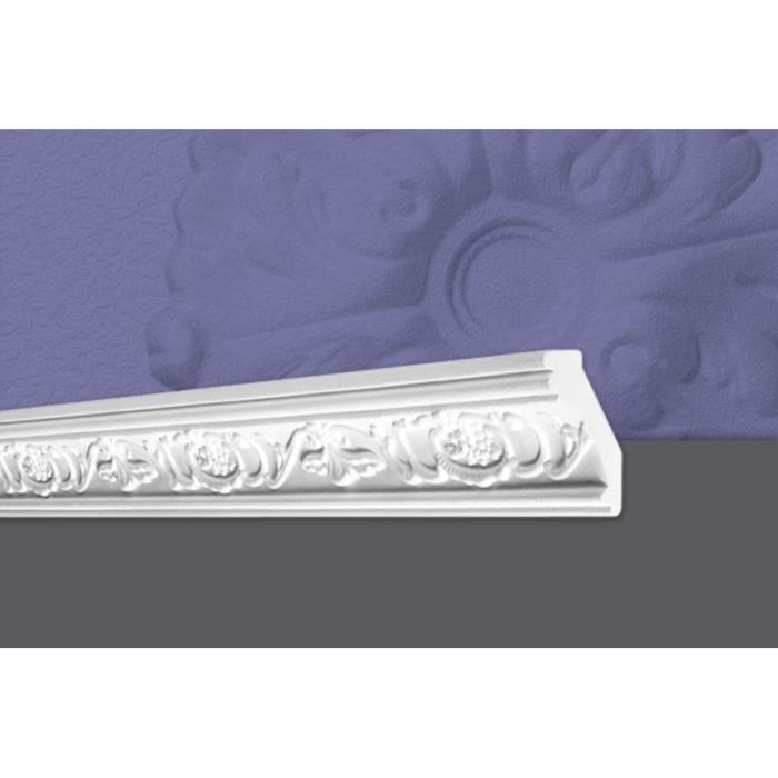 Decosa Moulure G6 (Gianna), 35 x 75 mm, polystyrène, longueur 2 m - LOT de 5 pièces