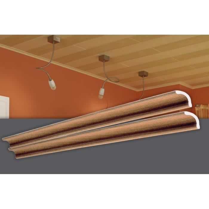 Decosa Moulure, hêtre, polystyrène, longueur 1 m - LOT de 15 pièces