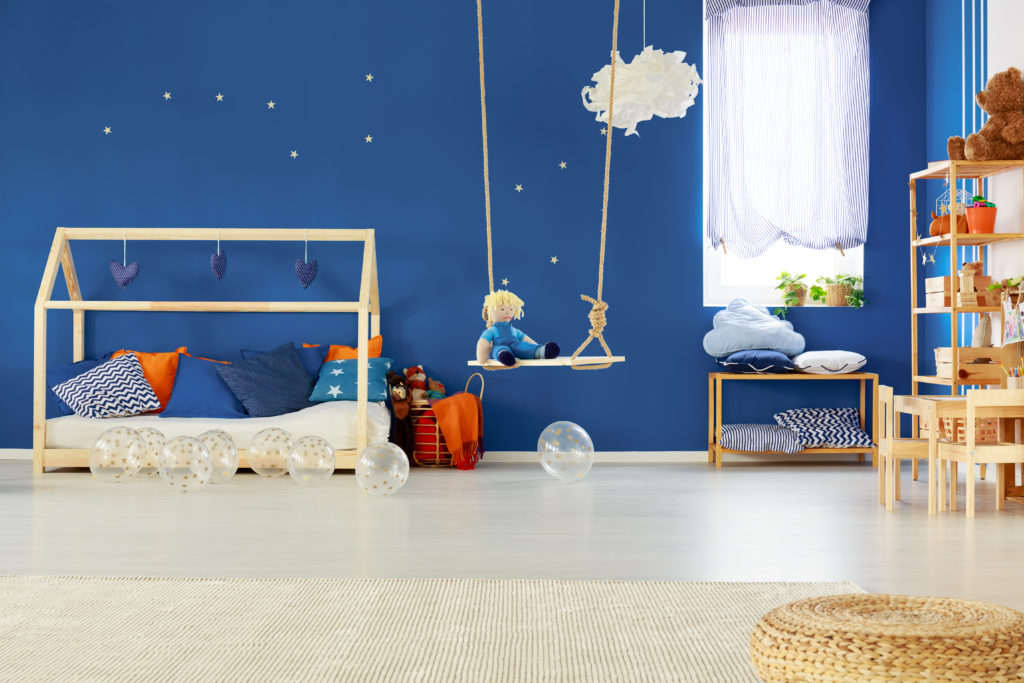 Inspirations pour une chambre d'enfant bleue - monEquerre.fr