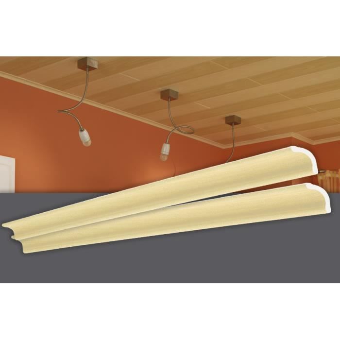 Decosa Moulure, érable, polystyrène, longueur 2 m - LOT de 30 pièces
