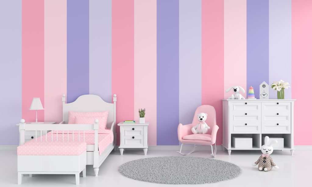 chambre-enfant-rose-violette-nuance