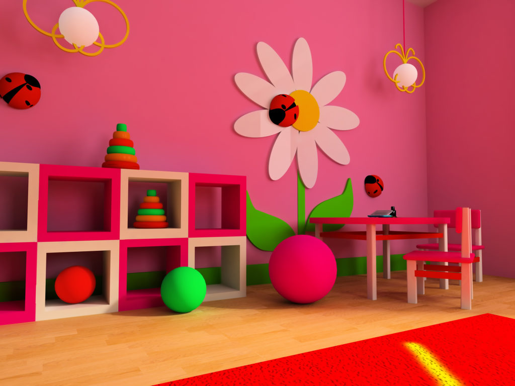 chambre-enfant-rose-fuchsia 