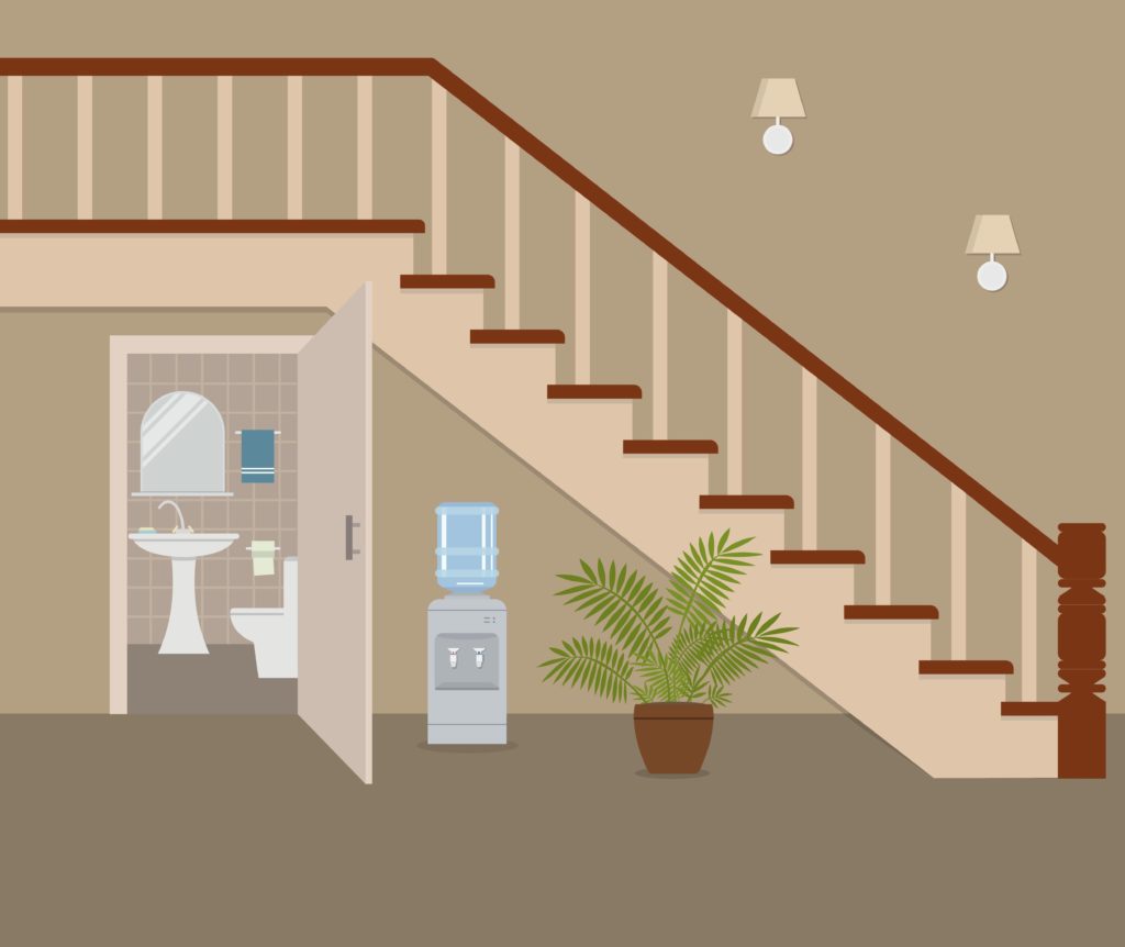 toilettes-avec-porte-sous-escaliers