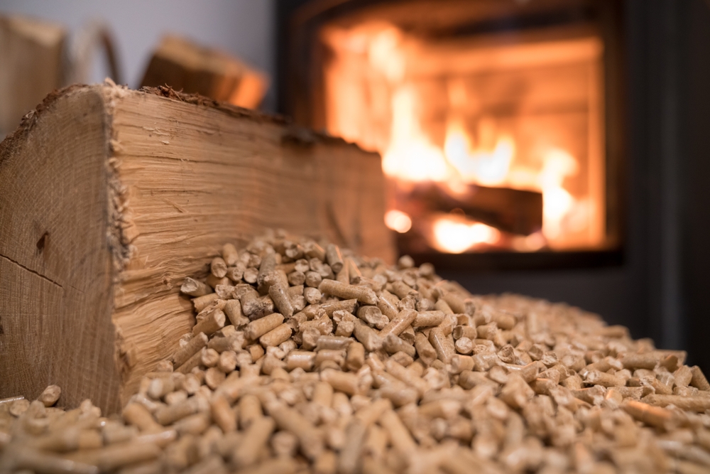 Granulé avec feu de bois