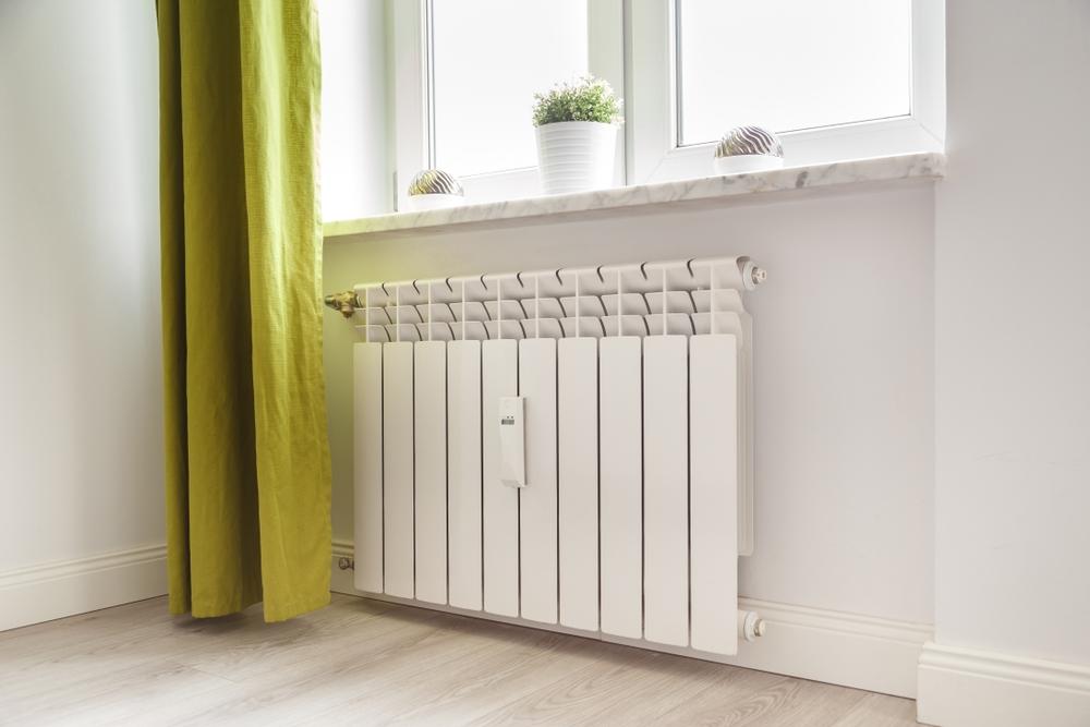 Radiateur avec rideaux