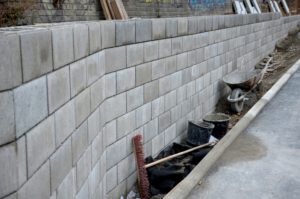 Mur de soutènement en béton