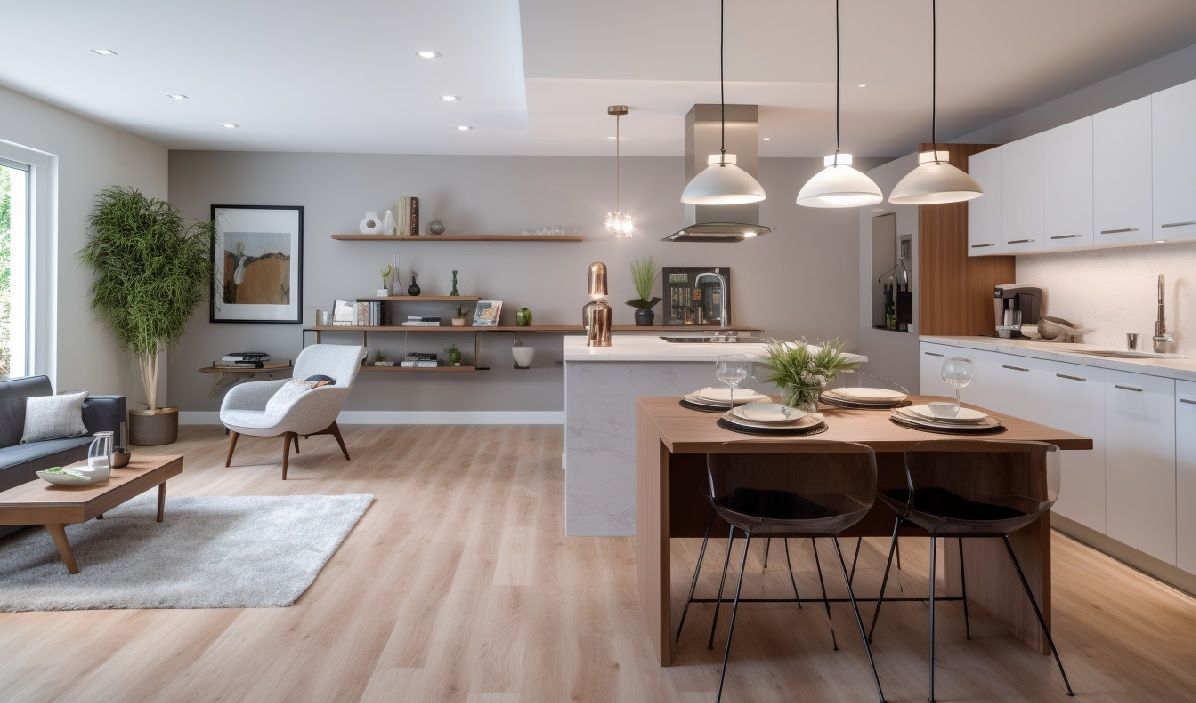 Cuisine ouverte sur un salon de 25 m² : conseils et idées aménagement