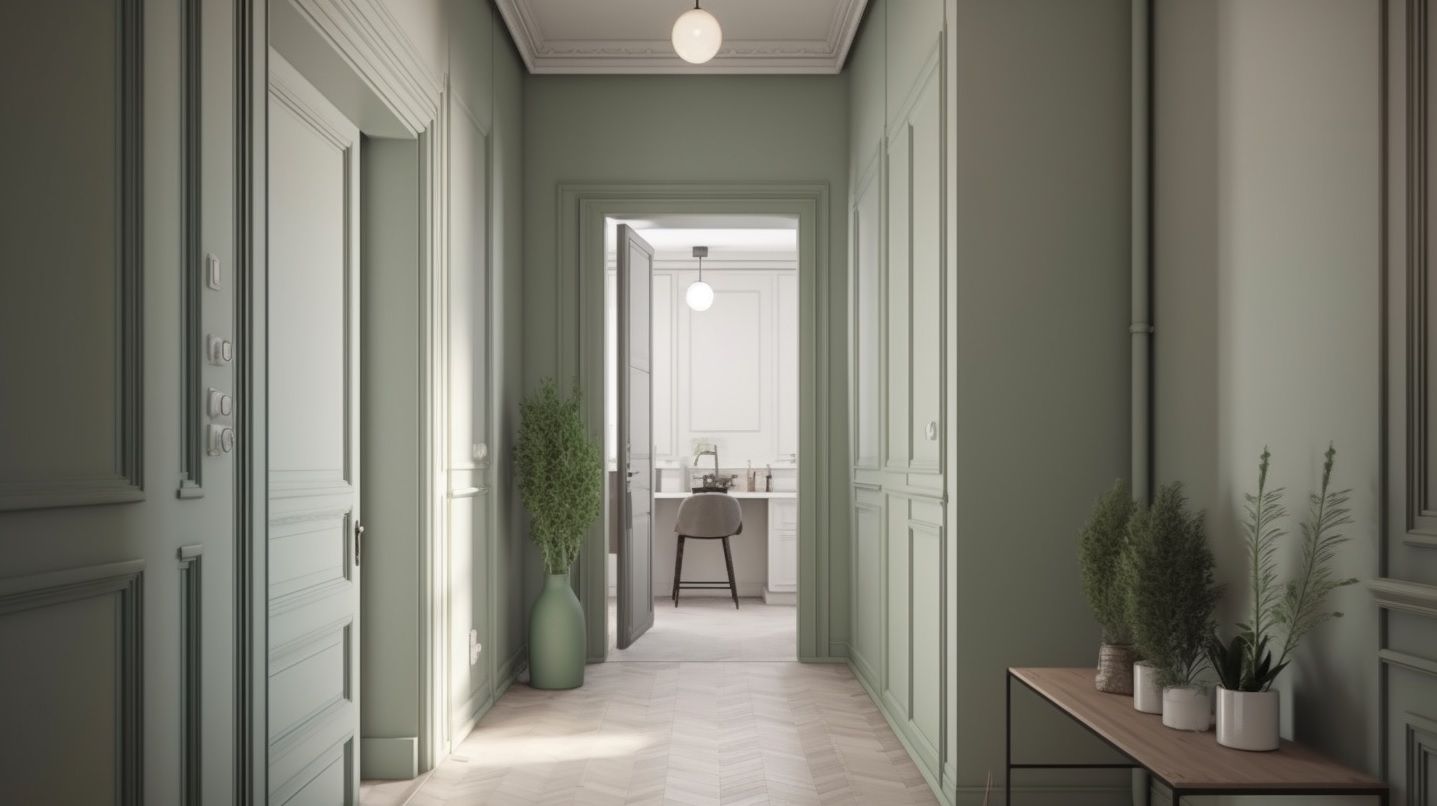 Peinture couloir et portes : nos idées tendances - monEquerre.fr