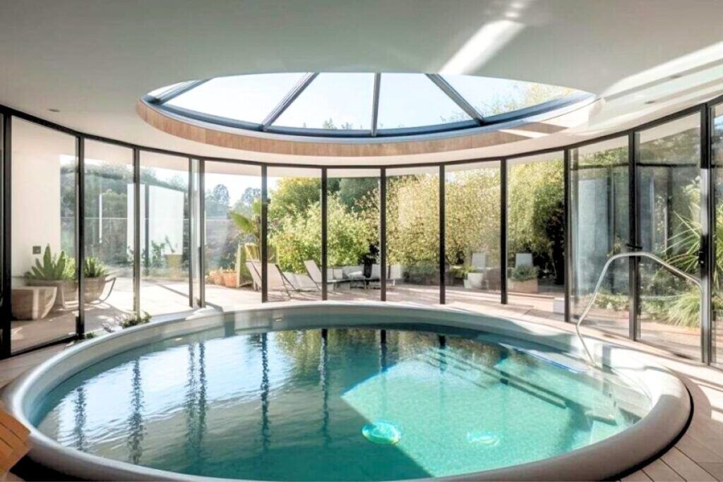 piscine-ronde-dans-veranda-moderne