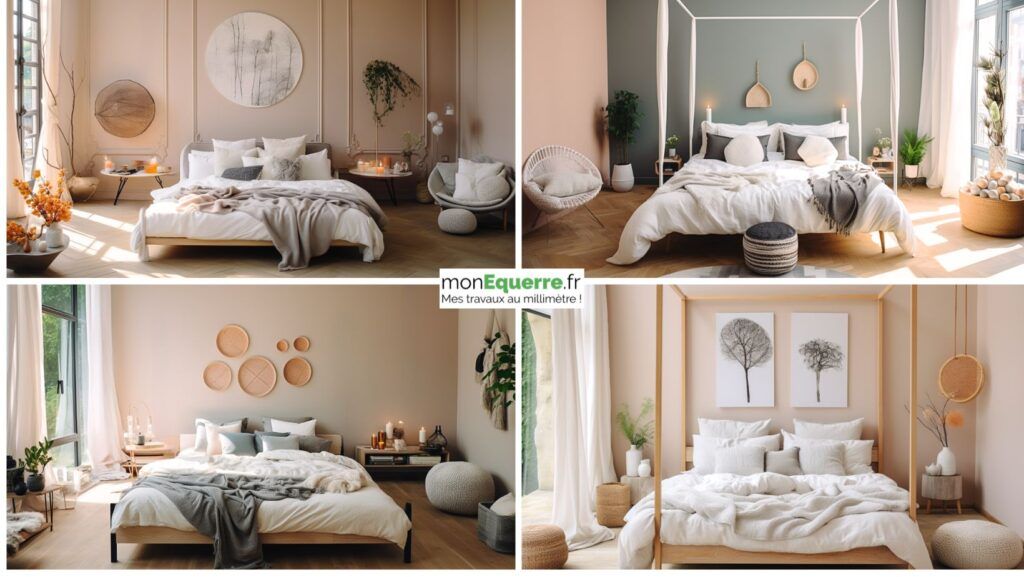 Chambre couleur lin peinture 