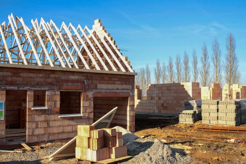 Gros œuvre de la construction d'une maison