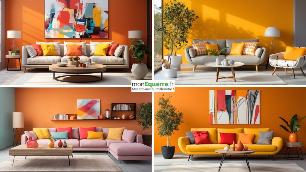 Salon couleurs vives