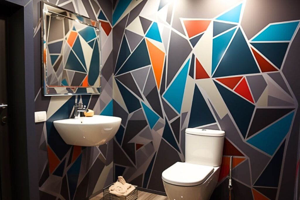 toilettes-peinture-geometrique
