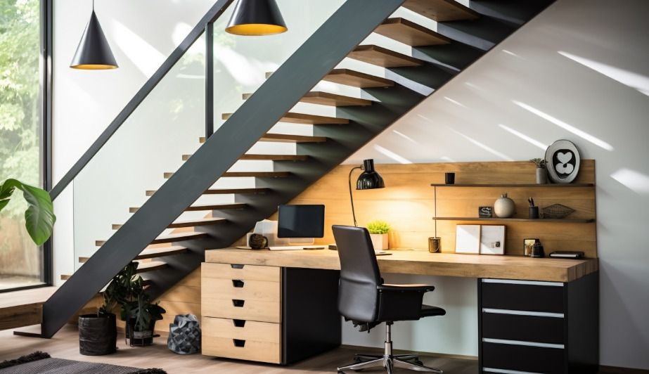 Bureau sous escalier