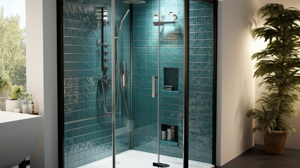 Carrelage dans cabine de douche