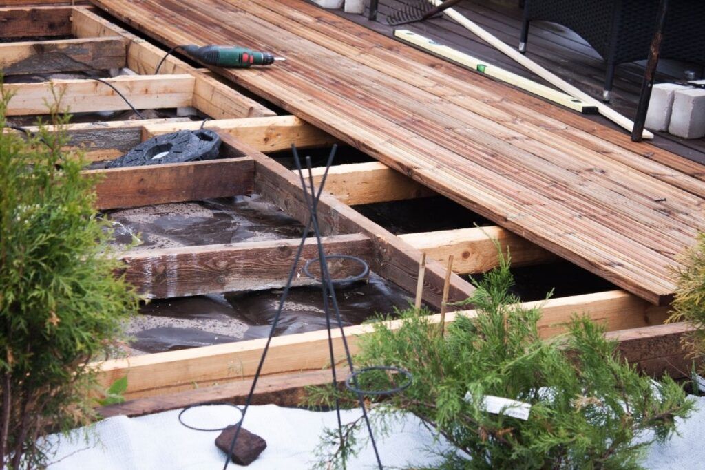 Création d'une terrasse en bois