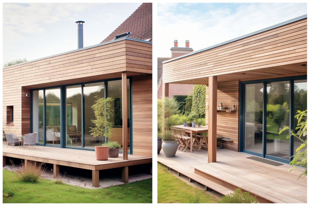 Extension en bois