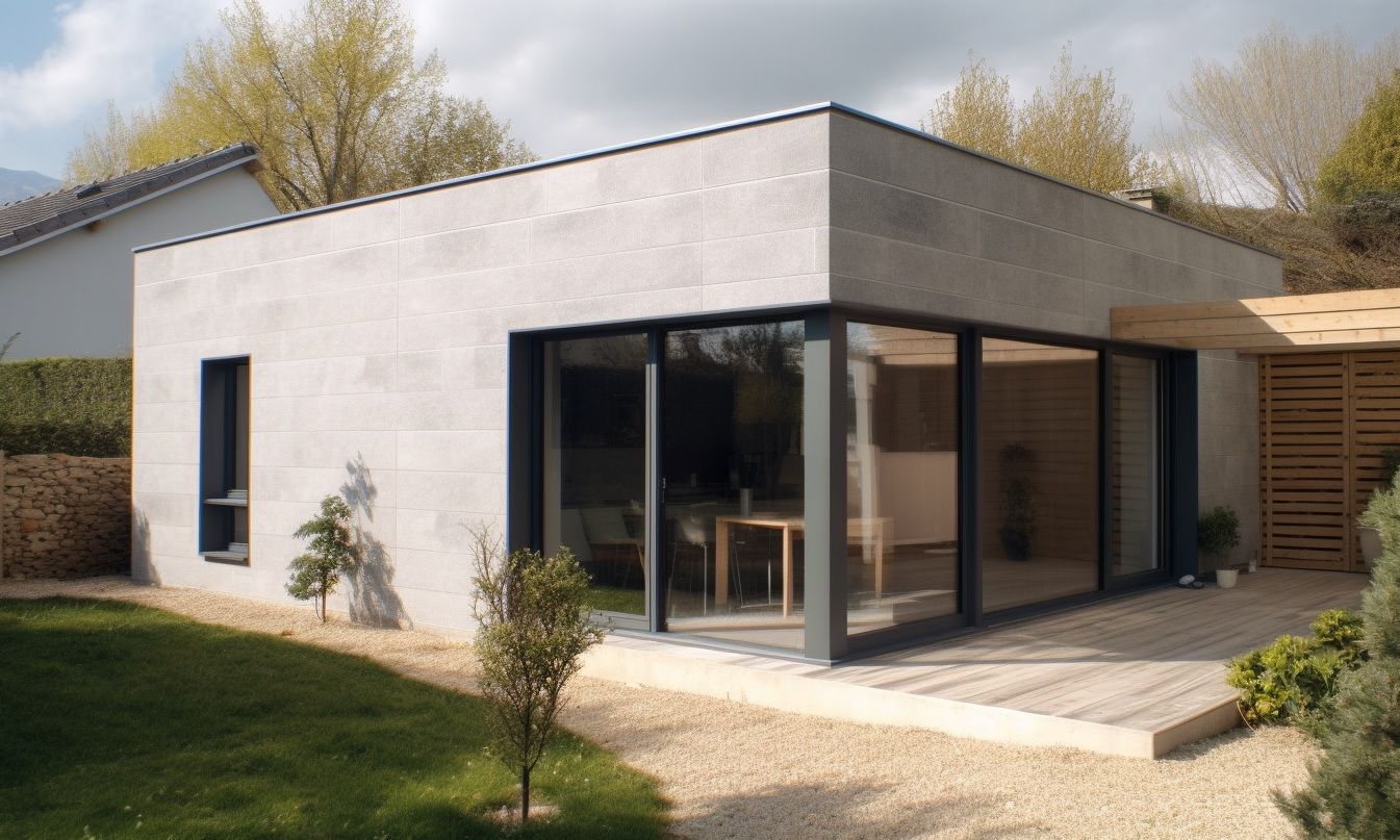 Inauguration de la première maison individuelle réalisée en béton