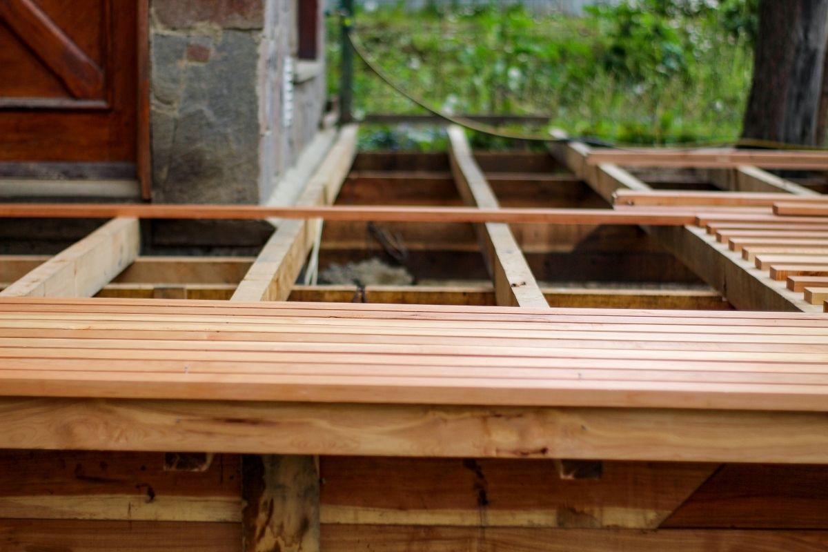 Fabrication d'une terrasse en bois