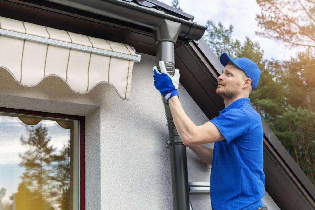 Installation d'une gouttière