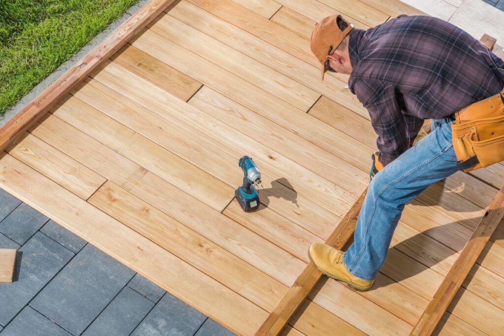 Création d'une terrasse en bois