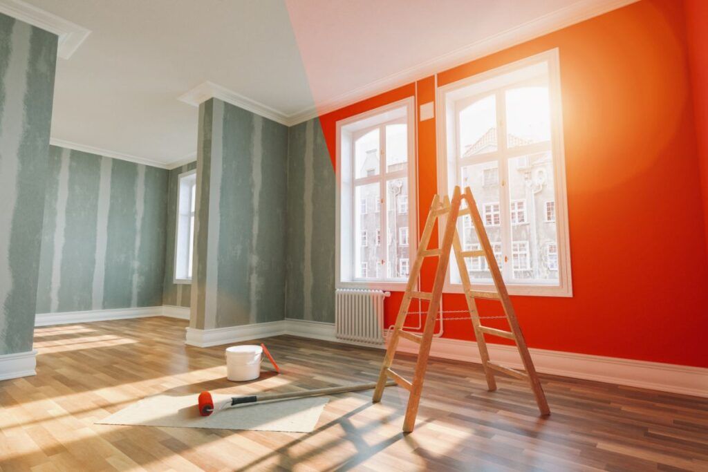 Peinture satinée pour une rénovation