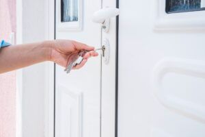 Porte d'entrée en PVC
