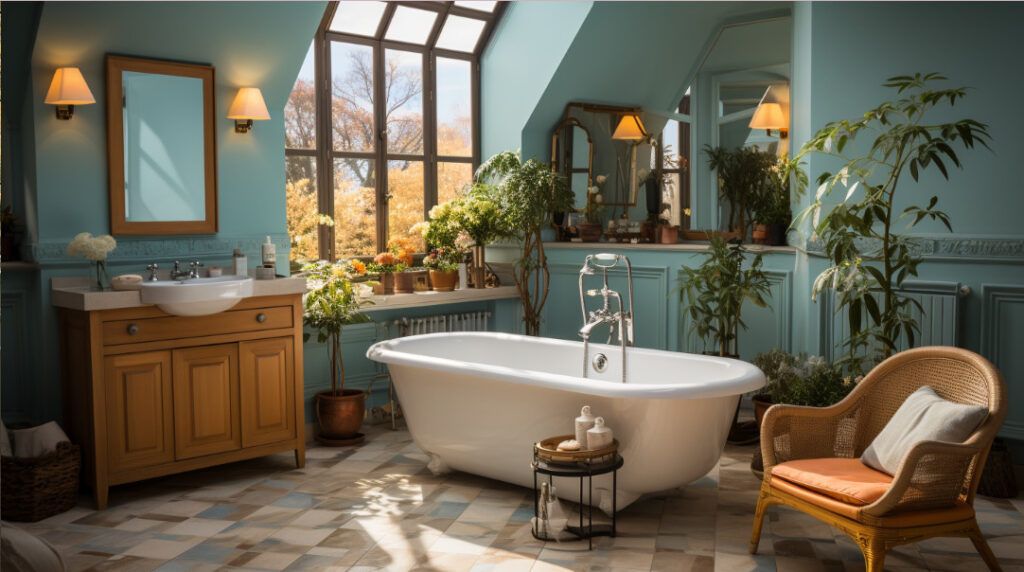 Salle de bain vintage