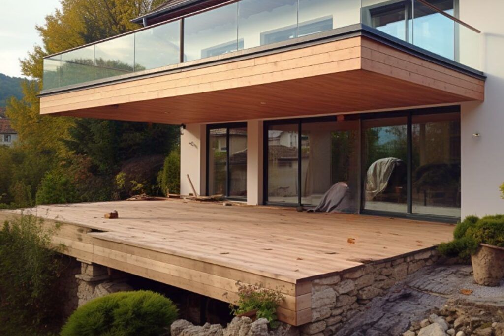 Terrasse Suspendue En Bois