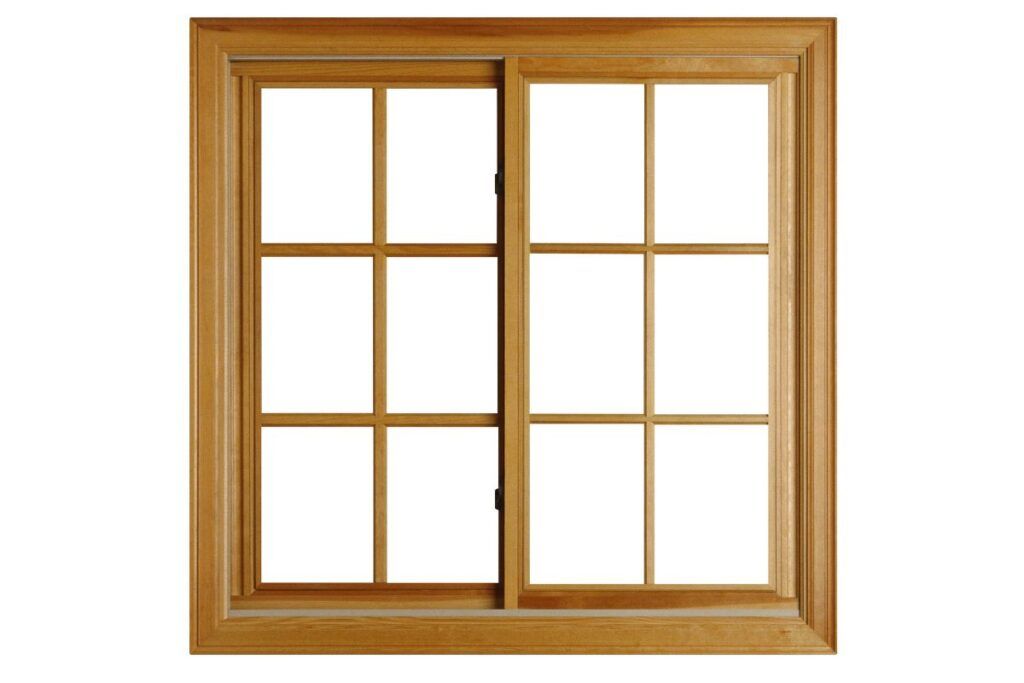 Fenêtre en bois carrée