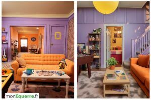 2 exemples de décoration intérieure sur la série Friends