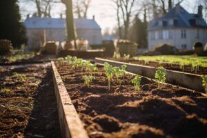 Potager en février en Normandie