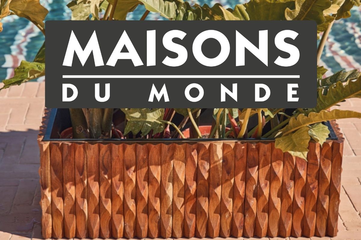 Jardinière en accacia Maisons du monde