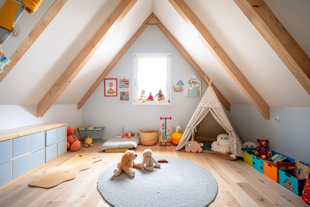 Salle de jeux sous combles